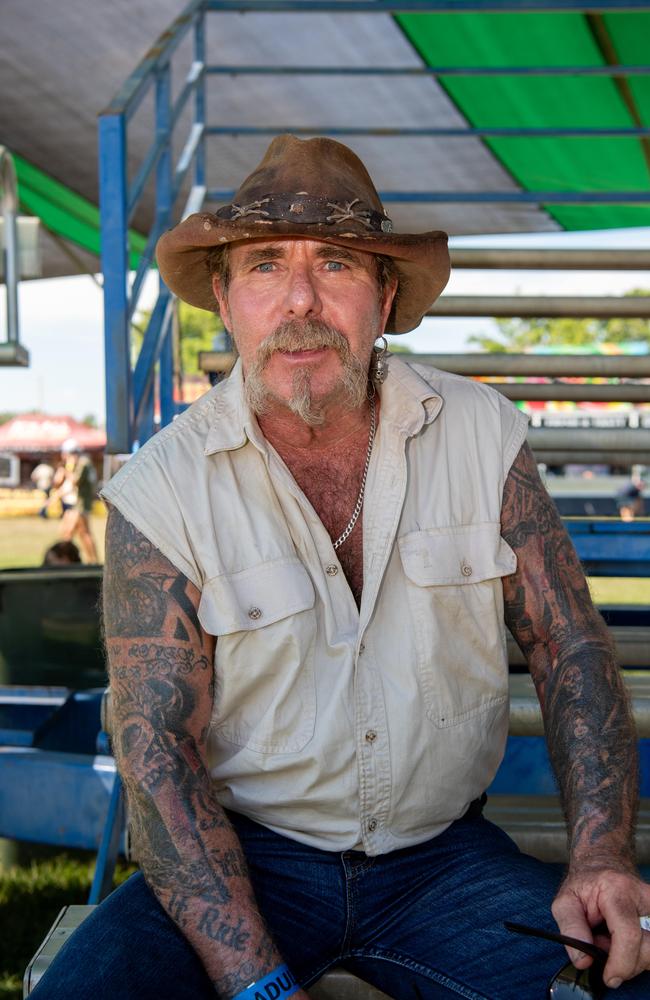 Terry Armistead at the 2024 Top End Rock N Rodeo Muster at the Darwin Showgrounds. Picture: Pema Tamang Pakhrin.