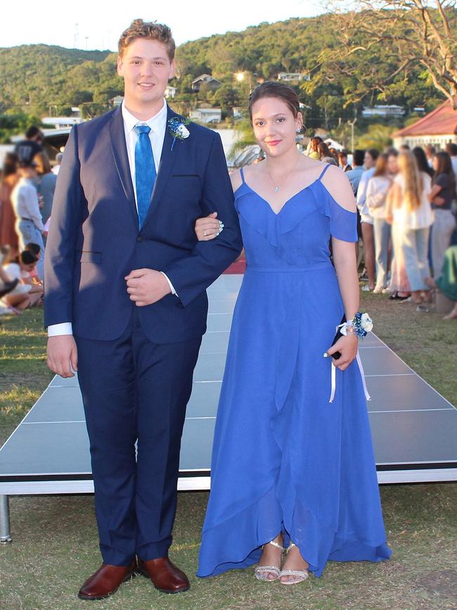 Skye and Kaleb at the St Ursula's College Formal.