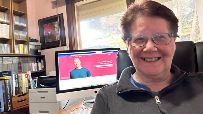 Michele Berner, 67, earns extra income from proofreading. Picture: Supplied