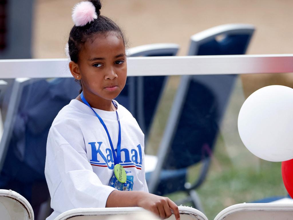 A young girl waits to hear Democratic presidential nominee, US Vice President Kamala Harris speak at Howard University on November 6 in Washington, DC. Republicans also secured control of the Senate for the first time in four years. Picture: Kevin Dietsch/Getty Images North America/Getty Images via AFP