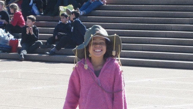 Torrie Lewis on the steps of the Sydney Opera House.