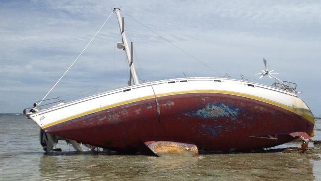 The remains of one man were found on the JeReVe. Picture: Australian Federal Police 