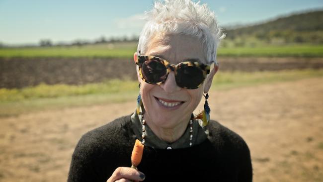 A scene from movie Food Fighter with OzHarvest's Ronni Kahn. Picture: Supplied