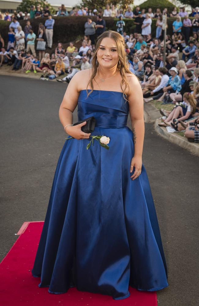 Brooke Styles at Harristown State High School formal at Highfields Cultural Centre, Friday, November 17, 2023. Picture: Kevin Farmer