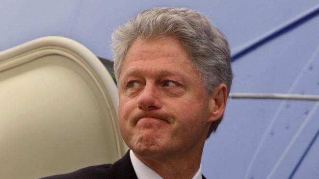 ‘Spotted’ ... A woman claims she saw former US President Bill Clinton at Jeffrey Epstein’s ‘orgy island’. Picture: AP