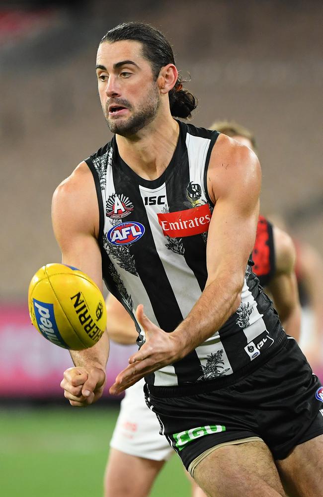 Will Adelaide go hunting for a big fish in the off-season like Brodie Grundy, who resisted rival interest to re-sign at Collingwood this year? Picture: Quinn Rooney (Getty)