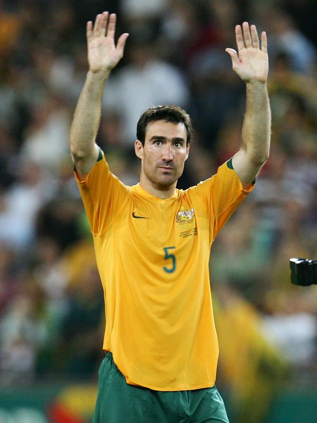 Socceroo Tony Vidmar after a clash against Paraguay