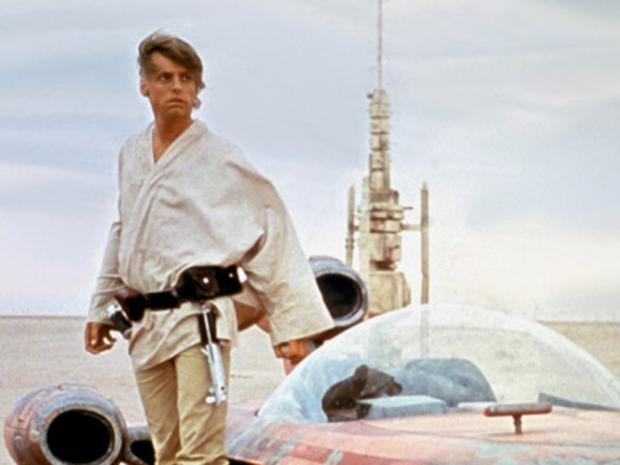 Star Wars - Episode IV A New Hope. Actor Mark Hamill as Luke Skywalker in a 1977 movie still. Pic