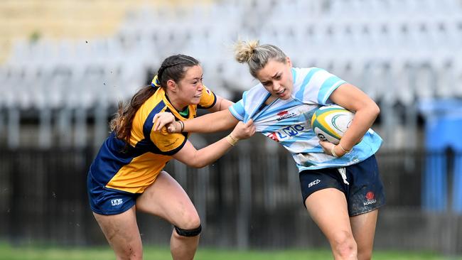 Australian Schools Rugby Championships NSWSRU A Vs QLD Inv. NSWSRU A player Lailani Montgomery. Photo Jeremy Piper