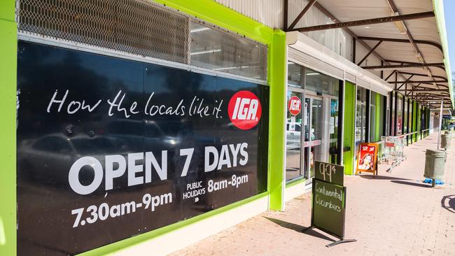 Northside IGA is one of the three shops run by Lhere Artepe Enterprises. Picture: Emma Murray