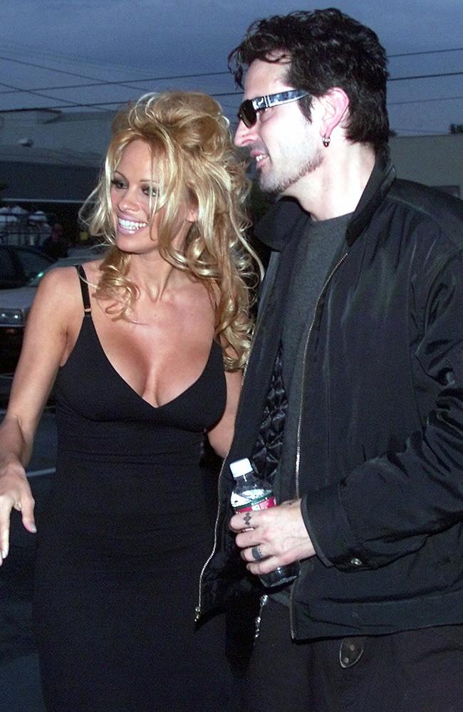 The father-son brawl was said to have been sparked over Pamela Anderson. Picture: AP