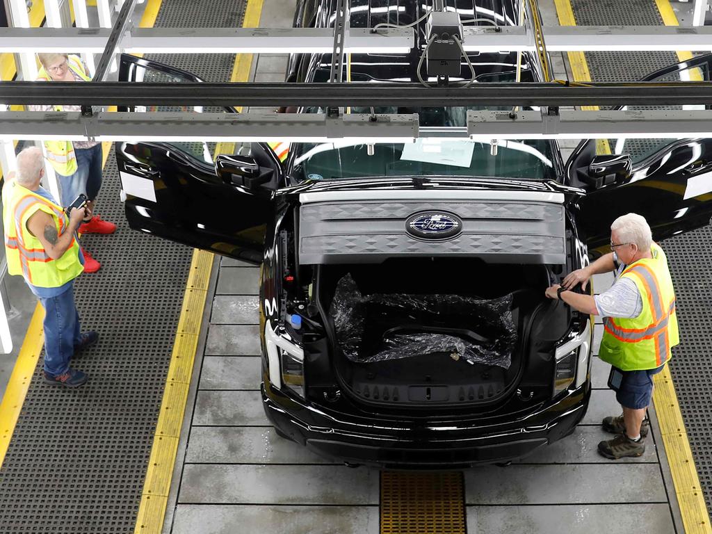 Carmakers make have to shut down production lines because of a shortage of the crucial magnets. Picture: AFP