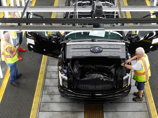 Carmakers make have to shut down production lines because of a shortage of the crucial magnets. Picture: AFP
