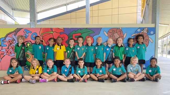 My First Year: Mareeba State School Prep T. From back Row: Camden, Christopher, Cartelle, Deontay, Heath, Kobe, Philip, Ivan, Ally-Rose, Laine, Jasmine, Aaliyah-RoseFront Row: Aaliyah, Riley, Milena, Kash, Brayden, Peleleah, Jolame, Adel-Lyn, Azaius