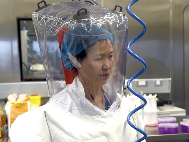 WUHAN, CHINA - FEBRUARY 23 2017: Virologist Shi Zheng-li, left, works with her colleague in the P4 lab of Wuhan Institute of Virology (WIV) in Wuhan in central China's Hubei province Thursday, Feb. 23, 2017.- PHOTOGRAPH BY Feature China / Future Publishing (Photo credit should read Feature China/Future Publishing via Getty Images)