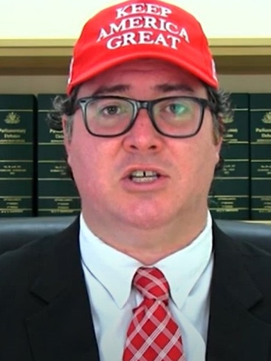 MP George Christensen is asking US President Donald Trump to pardon Julian Assange. Picture: George Christensen, YouTube.