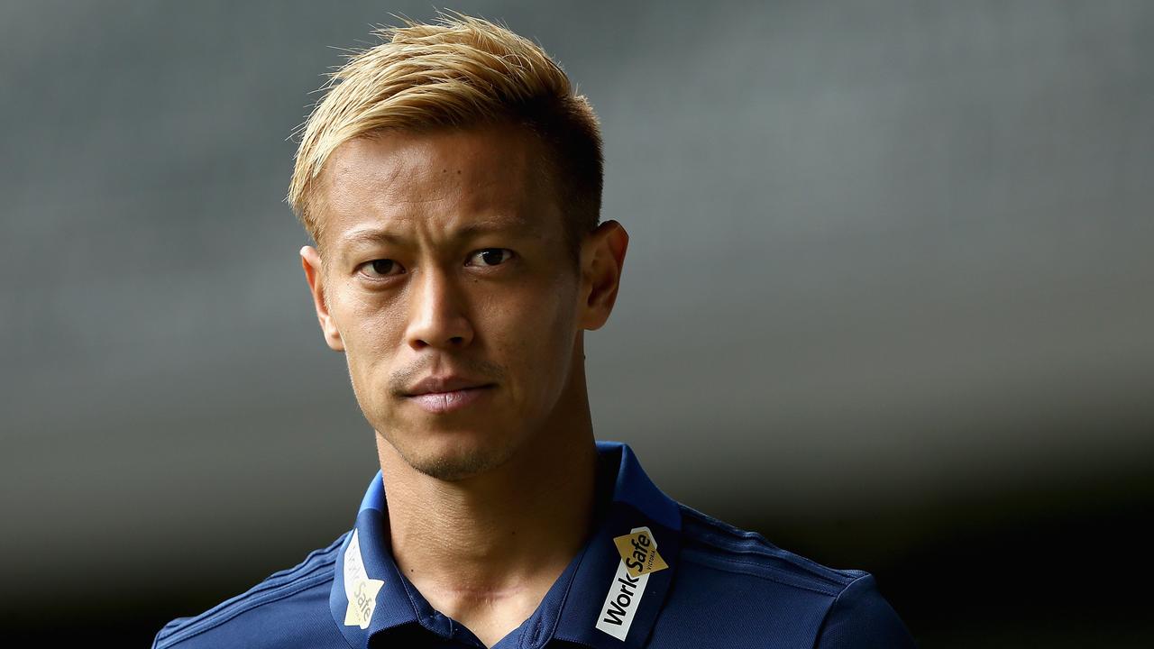 Keisuke Honda finds time for football in between his other commitments.