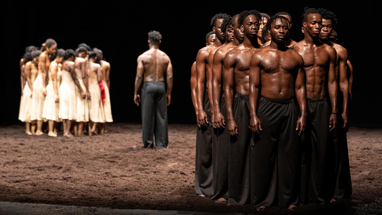 Adelaide Festival 2022. Dancers from 14 African countries in Pina Bausch's The Rite of Spring. Picture: Andrew Beveridge, supplied