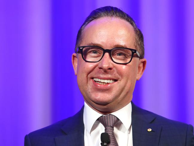 15/11/2017: Alan Joyce speaking at the Boss Leadership Summit in Sydney on the day of the same sex marriage plebiscite results. Hollie Adams/The Australian