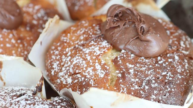 The Nutella muffins at Steele &amp; Co at Mermaid Beach. Photo by Richard Gosling