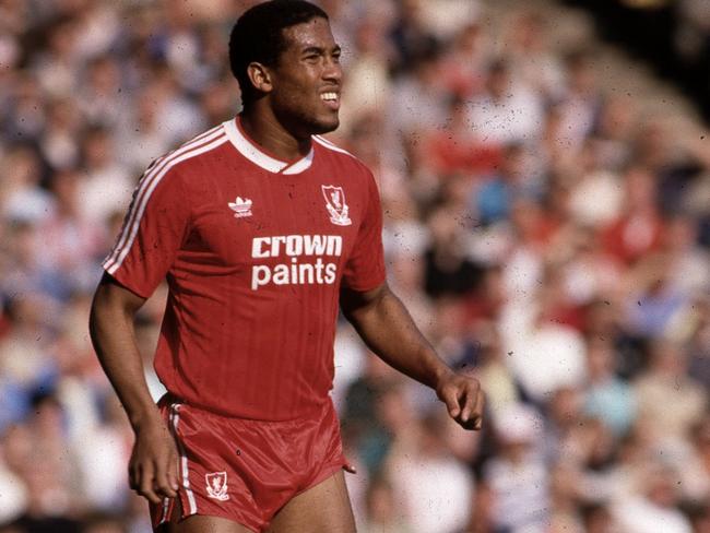 John Barnes of LFC Game unidentified - debut on 15th August 1987?Photo Steve Hale