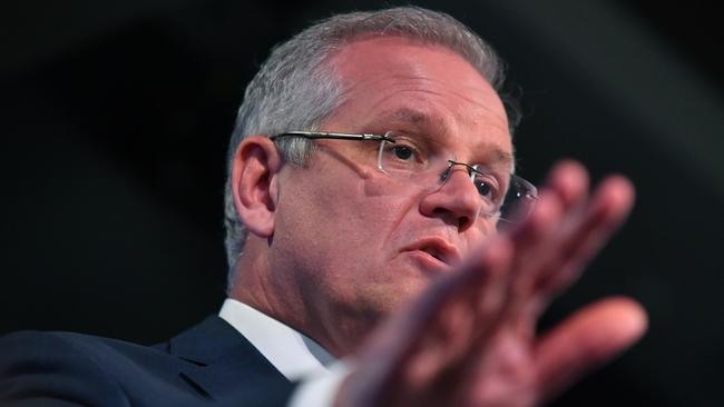 Prime Minister Scott Morrison used his National Press Club speech to discuss plans for climate change. Picture: AAP