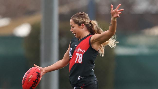 Ruby Mahony of the Bombers. (Photo by Rob Lawson/AFL Photos)