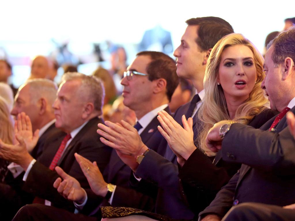 ‘First daughter’ Ivanka Trump in Jerusalem for the occasion. Picture: AFP