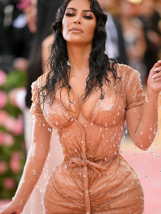 Kim K in the naked look. Picture: Neilson Barnard/Getty Images