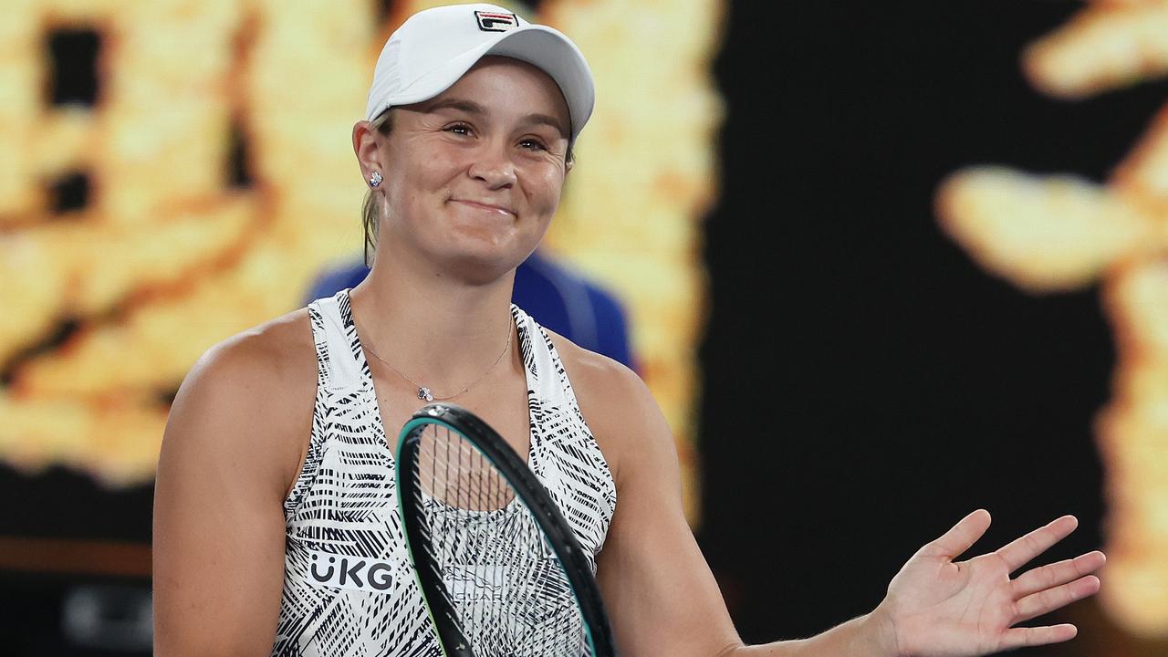 Ash Barty after her third round win. Picture: Michael Klein