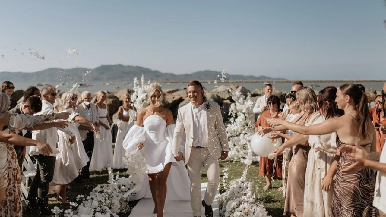 The couple tied the knot at The Ville Resort and Casino in Townsville. Instagram: studio67