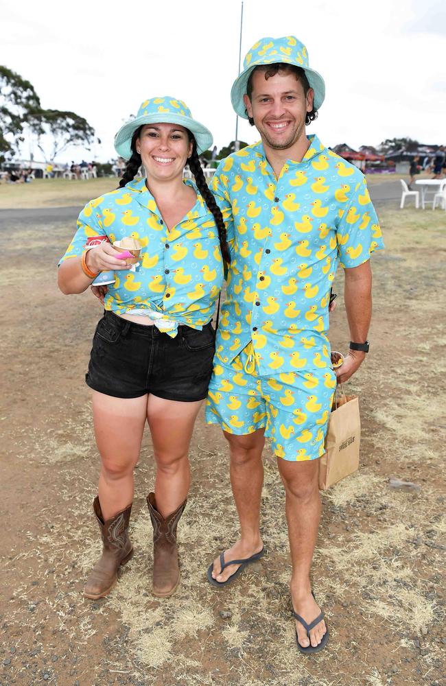 Sam Jarvie and Luke Schaenzel at Meatstock, Toowoomba Showgrounds. Picture: Patrick Woods.