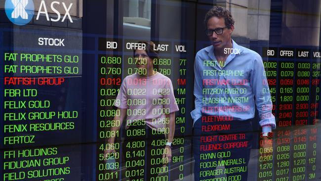 SYDNEY, AUSTRALIA : Newswire Photos AUGUST 30 2023: A general view of the digital boards at the ASX in Sydney. Picture: NCA Newswire/ Gaye Gerard