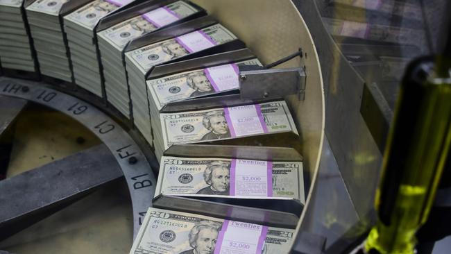 Some 63 per cent of respondents expect the Fed to signal a plan in August or September to start tapering the pace of its asset buying. Picture: AFP