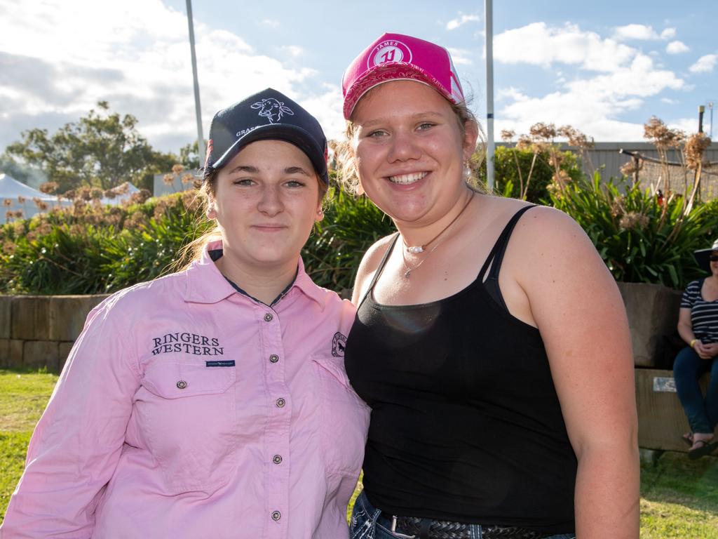 Briella Olive (left) and Regan Wood. Meatstock at the Toowoomba Showgrounds. April 14th, 2023