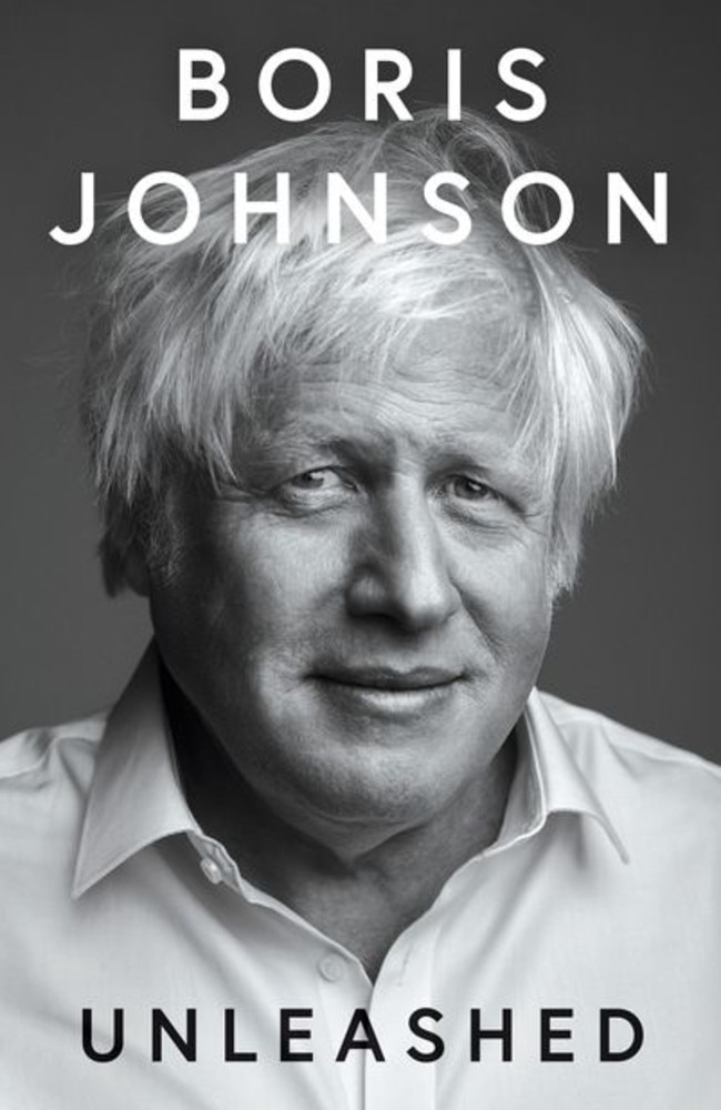 The book jacket for Mr Johnson’s memoir, released in October. Picture: Supplied