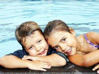 Kale, 4, and Georgia Carruthers, 5, from Ebbw Vale. Picture: Claudia Baxter