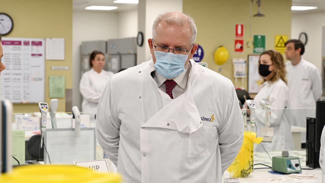 Prime Minister Scott Morrison said anyone under 40 could request the AstraZeneca vaccine. Picture: Nick Moir