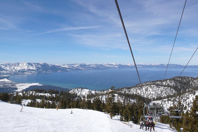 <strong>Heavenly, America</strong> <p>Sitting above Lake Tahoe in California, the views from Heavenly Ski Resort really are just that. </p> <p><strong>Picture</strong>: <a href="http://www.flickr.com/photos/nielsvaneck/">Niels van eck</a> / Flickr</p>