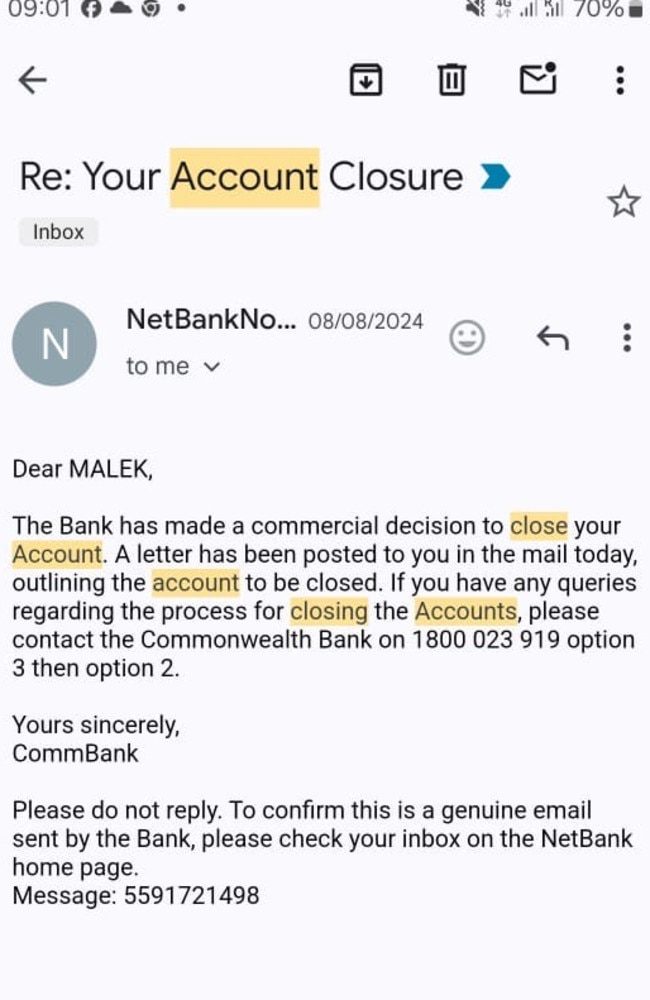 The bank closed down Invent Media’s account last August.