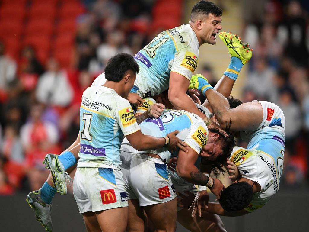 The Titans triumphed against the Dolphins in round 21. Picture: Matt Roberts/Getty Images