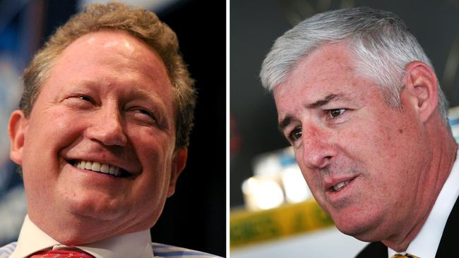 Andrew Forrest and Cameron Clyne have had “frank and friendly” discussion.