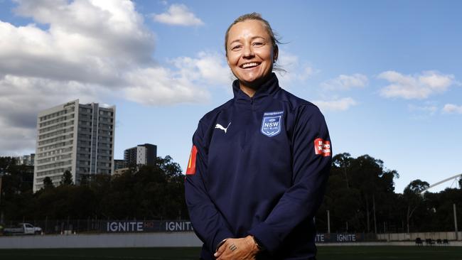 Sky Blues coach Kylie Hilder has had to make a late change to her coaching team. Picture: Jonathan Ng