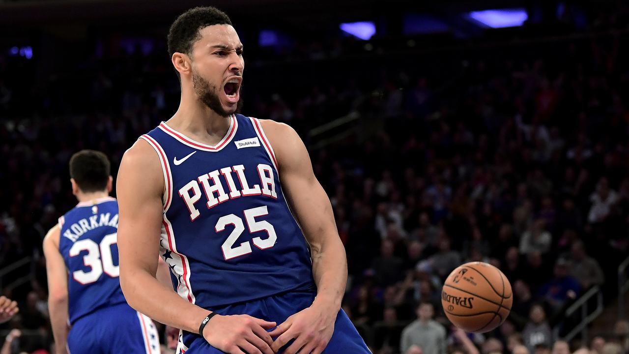 Ben Simmons’ defence has been truly elite this season. (AP Photo/Steven Ryan)