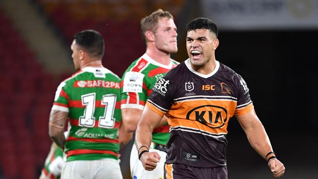 David Fifita is set to return from injury earlier than expected and could miss just two to three rounds of the NRL season. Picture: AAP.