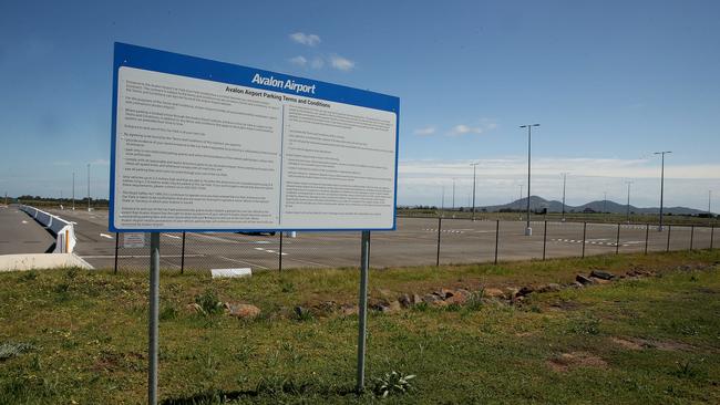 Daniel Andrews has flagged Avalon Airport as a potential option to largely replace the state’s hotel quarantine program. Picture: Alison Wynd