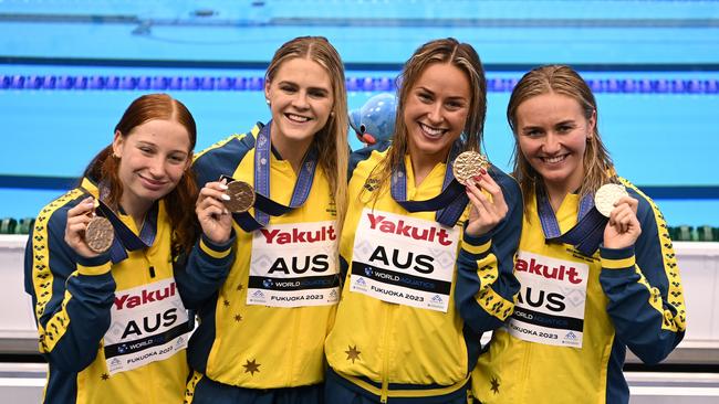 The Australian swim team are expected to clean up in Paris, with a record 15 gold medals predicted by experts. Picture: Getty Images