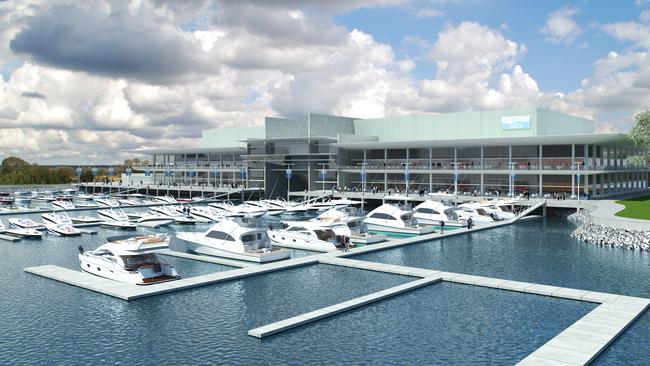 An artist’s impression of Georges Cove Marina.