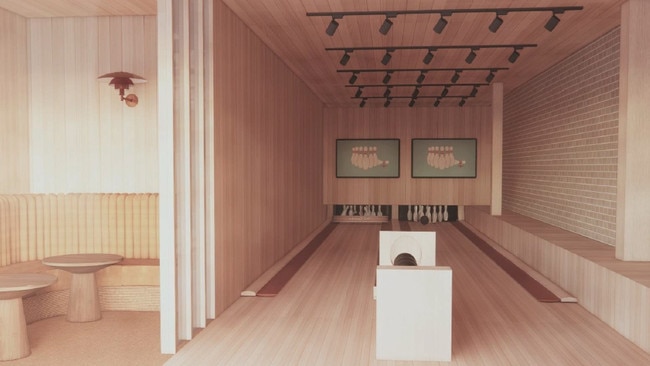 Proposed retro bowling alley. Picture: Big Easy Group