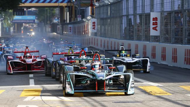 A Formula E race in Zurich in July. Picture: Sam Bloxham/Jaguar Panasonic Racing via Getty